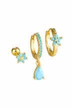 Orecchini pietra celeste