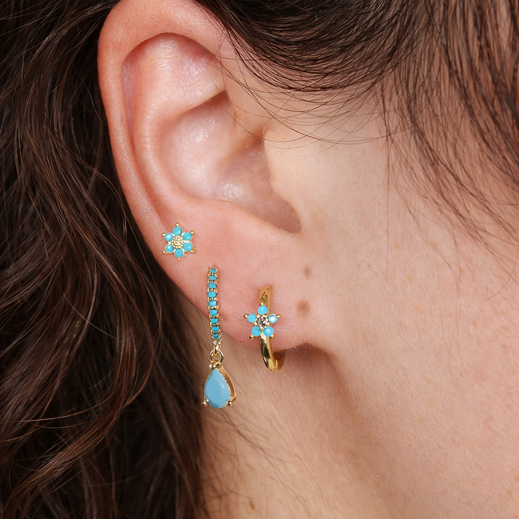 Orecchini pietra celeste