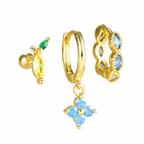 Orecchini pietra azzurra