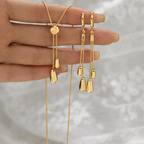 Set Collana a Y e orecchini