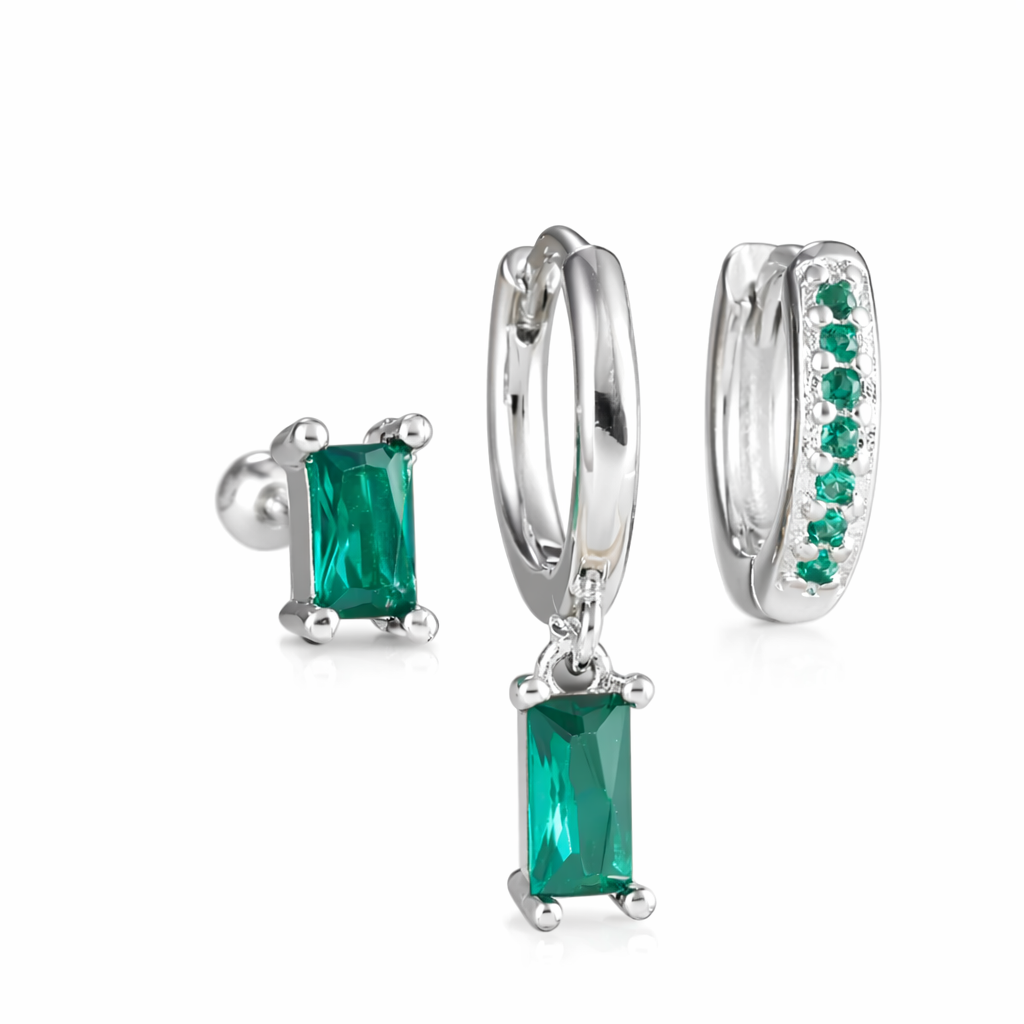 Set orecchini smeraldo